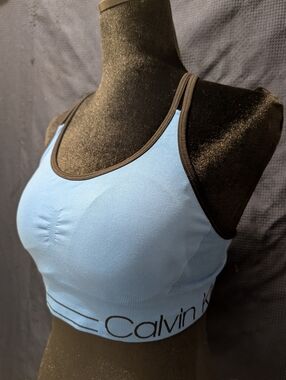 Calvin Klein And Under Armour Lot Of 2 Sports Bras Sz M